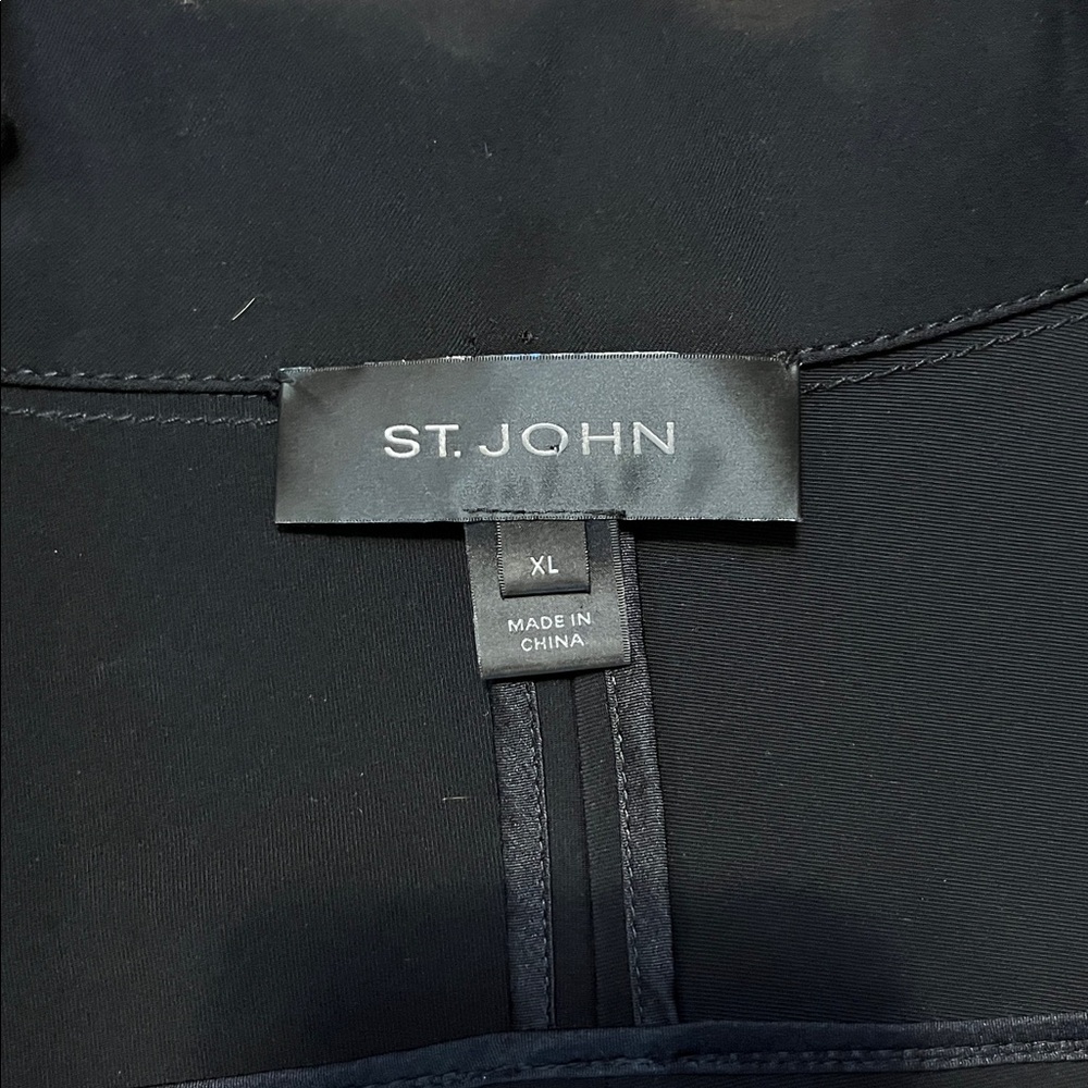 St. John Black Jacket with Silver Details - Picture 2 of 4